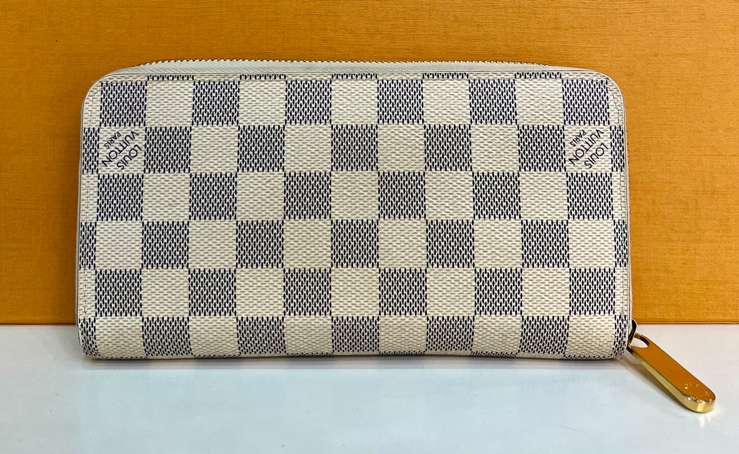 Zippy Wallet Damier Azur