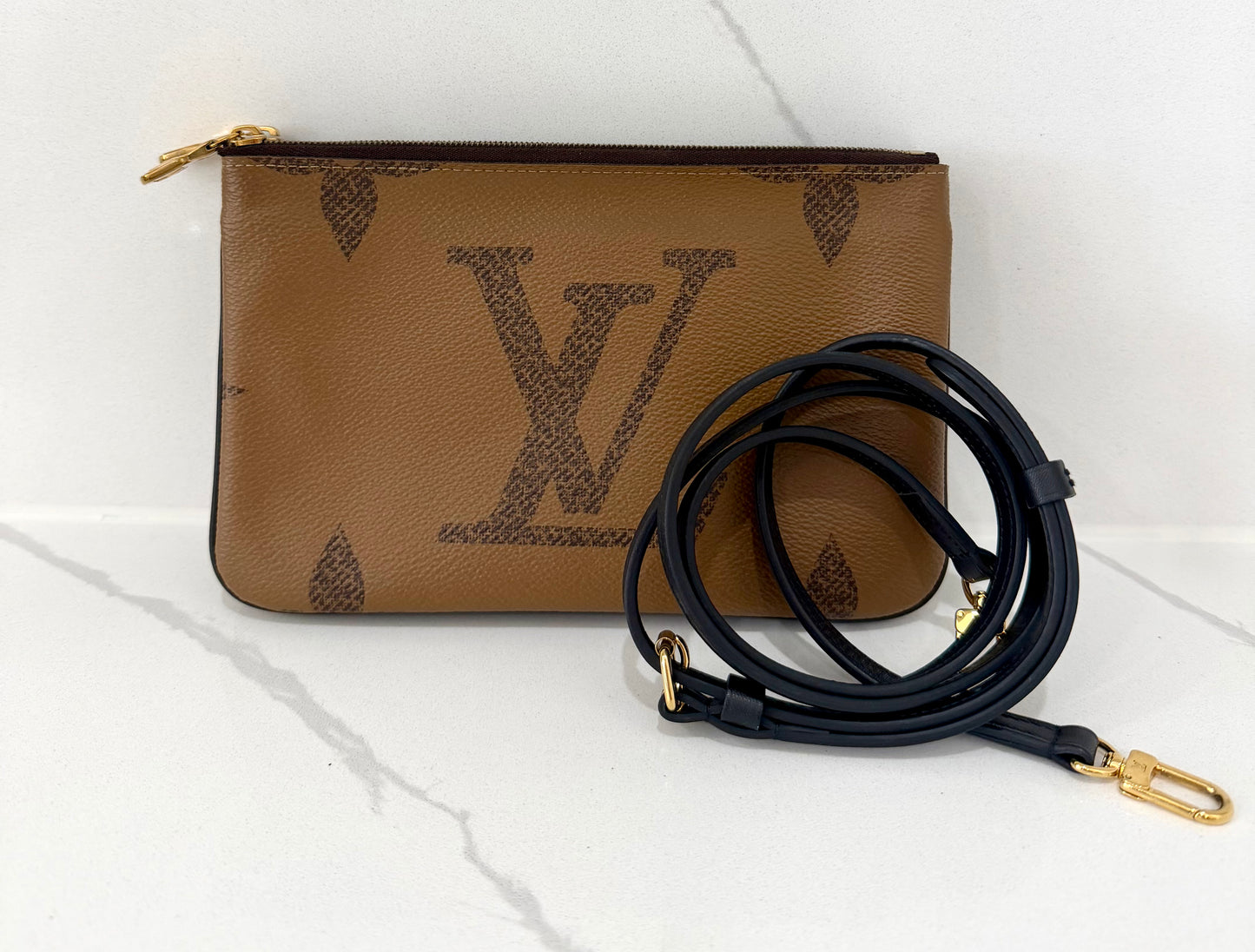 Double Zip Pochette Monogram