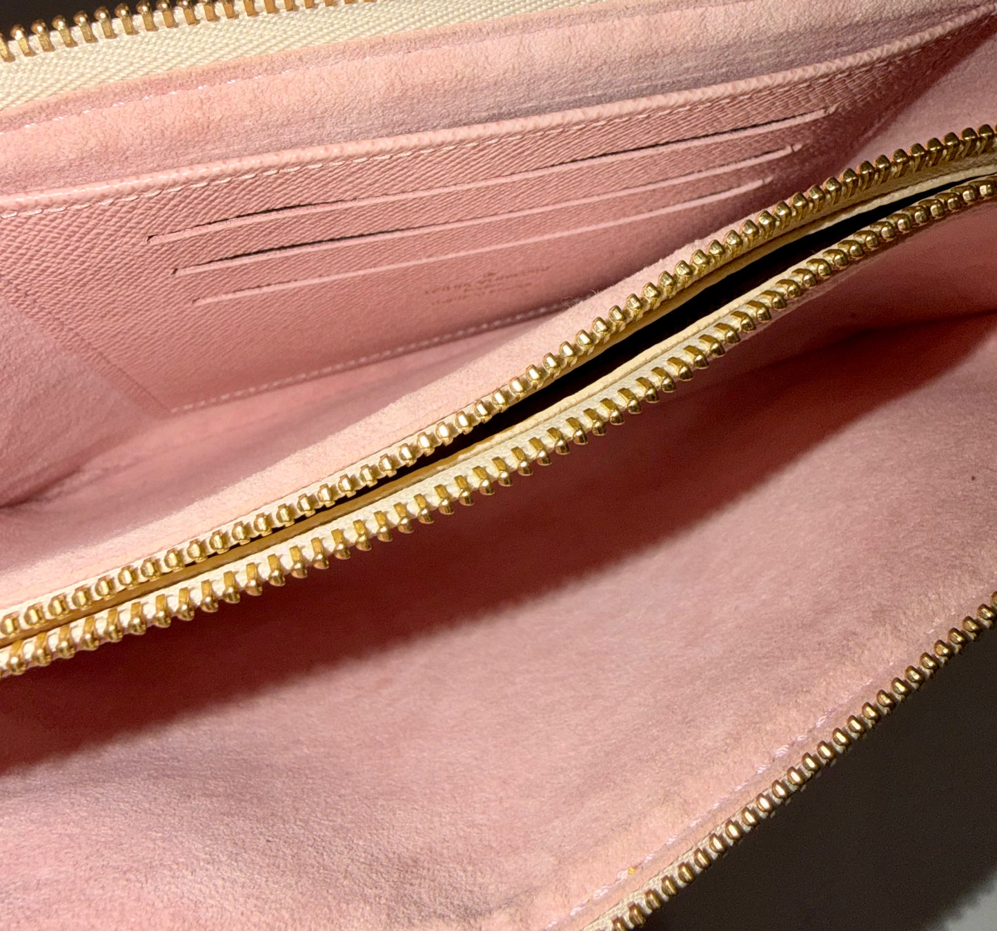 Double Zip Pochette Damier Azur
