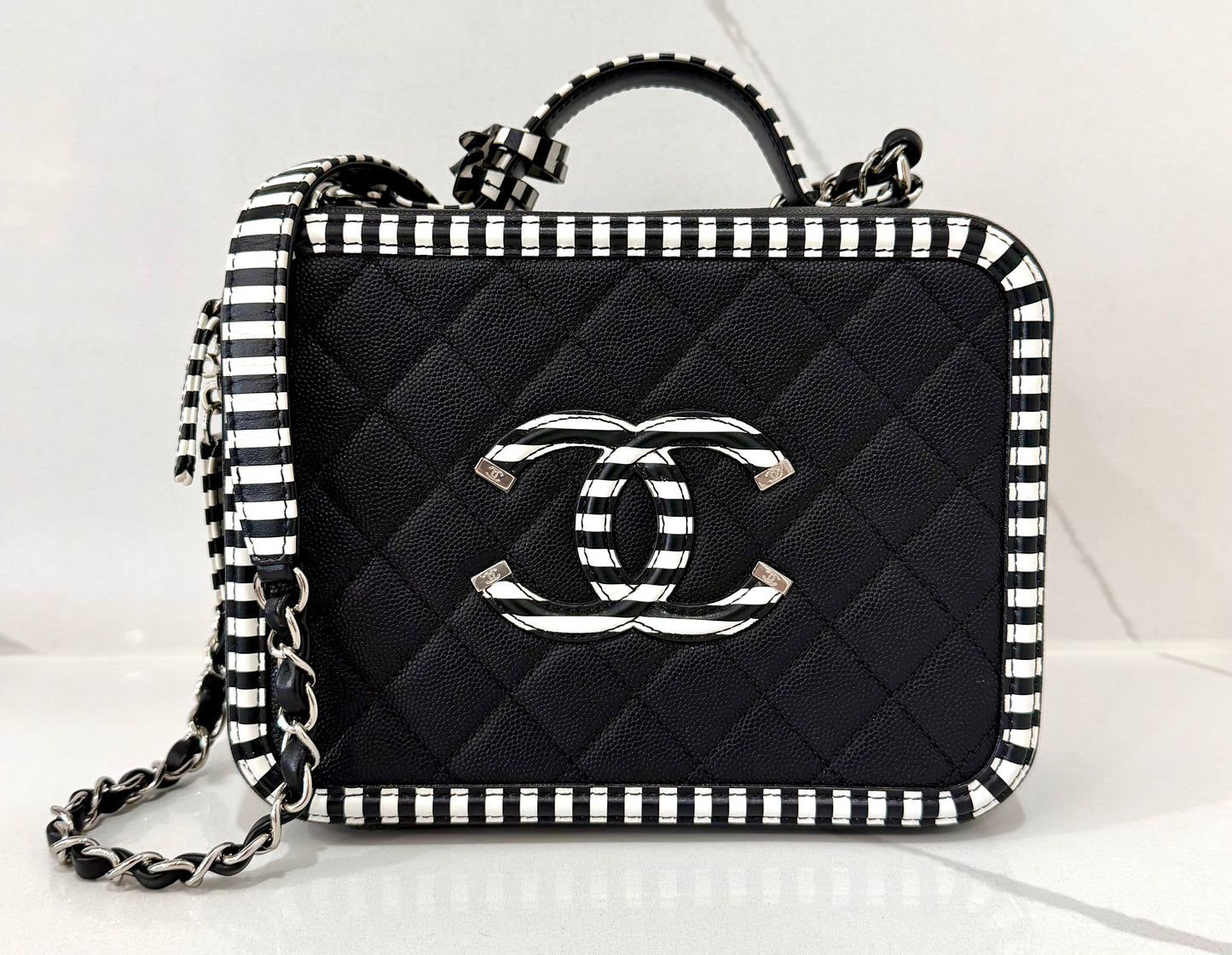 Chanel CC Filigree Vanity Case