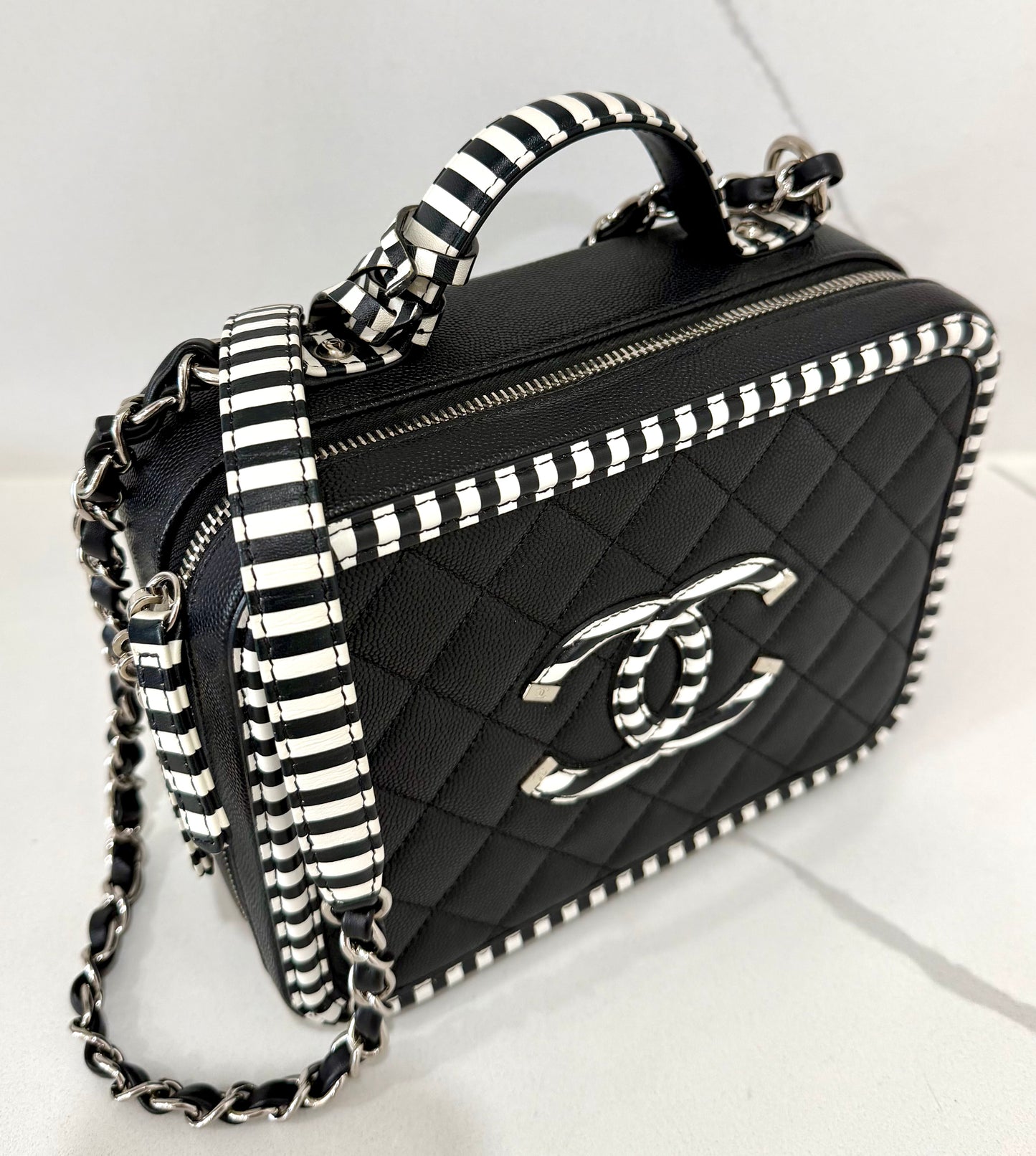 Chanel CC Filigree Vanity Case