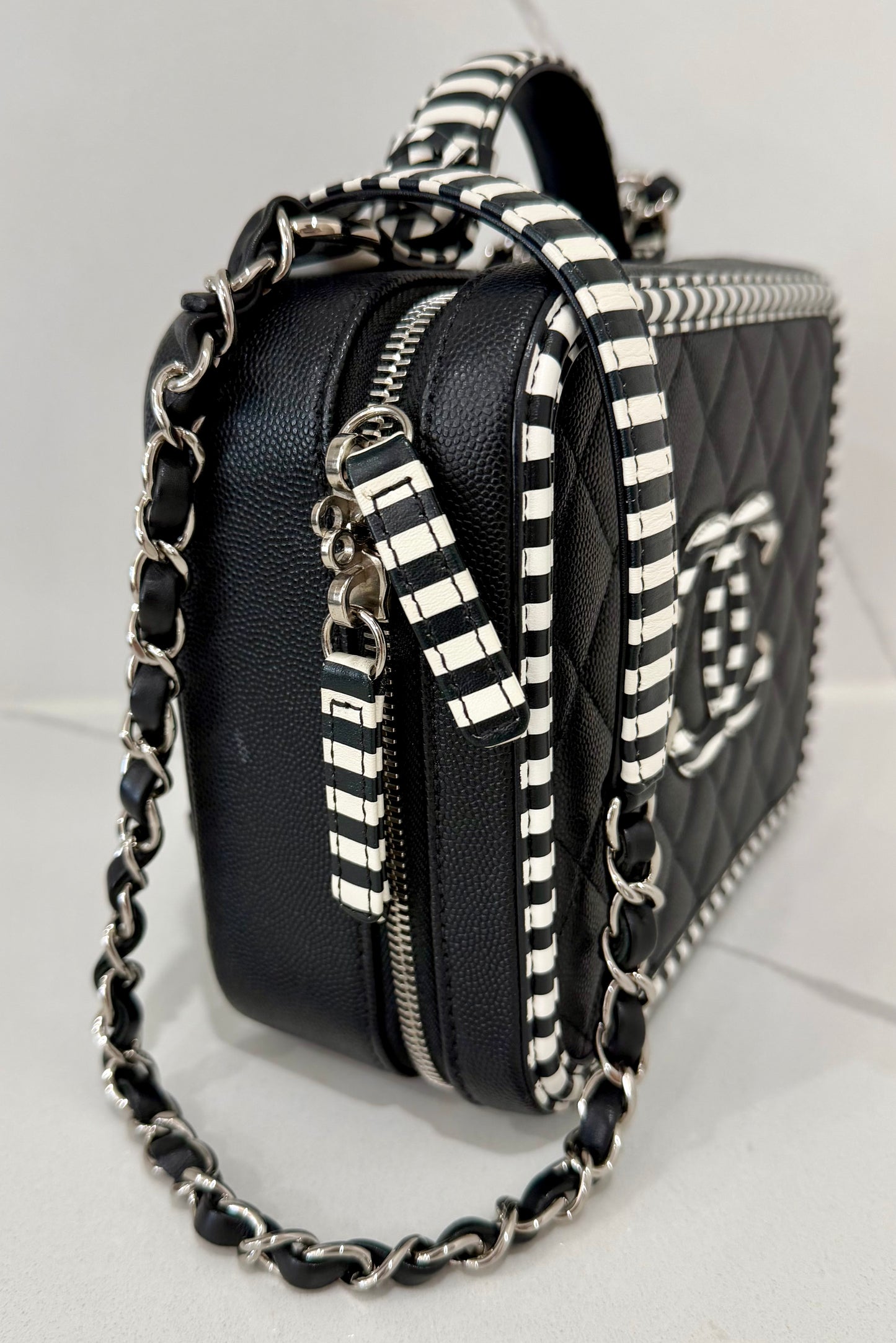 Chanel CC Filigree Vanity Case