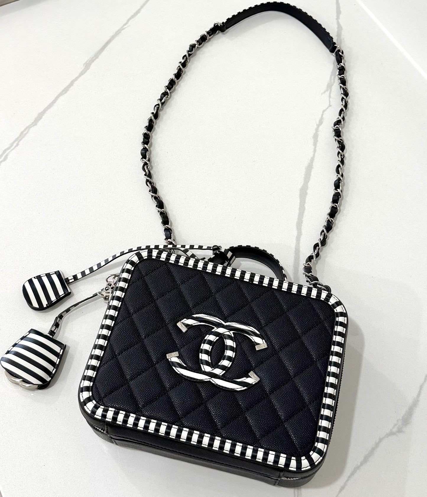 Chanel CC Filigree Vanity Case