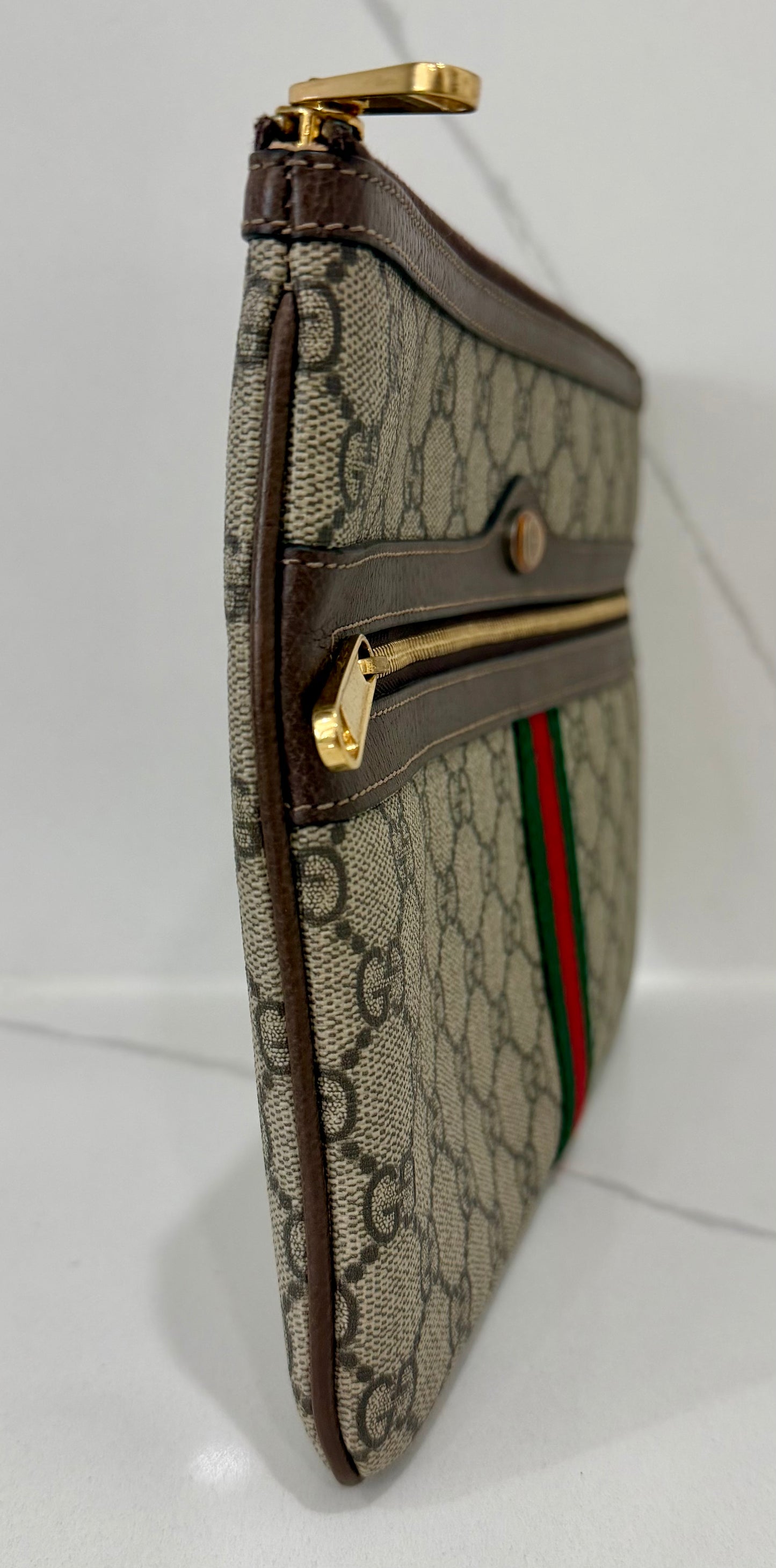 Gucci Ophidia Zip Pouch Clutch
