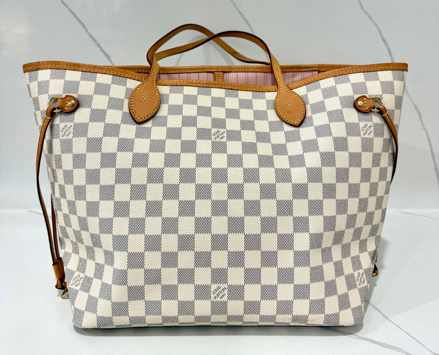 Neverfull MM Damier Azur/Pink