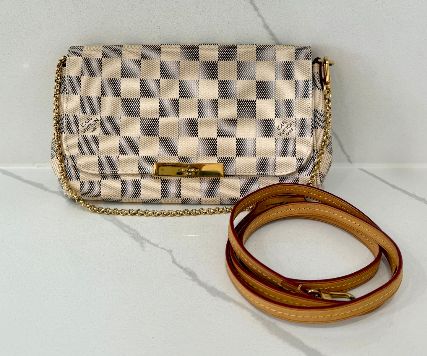 Favorite PM Damier Azur