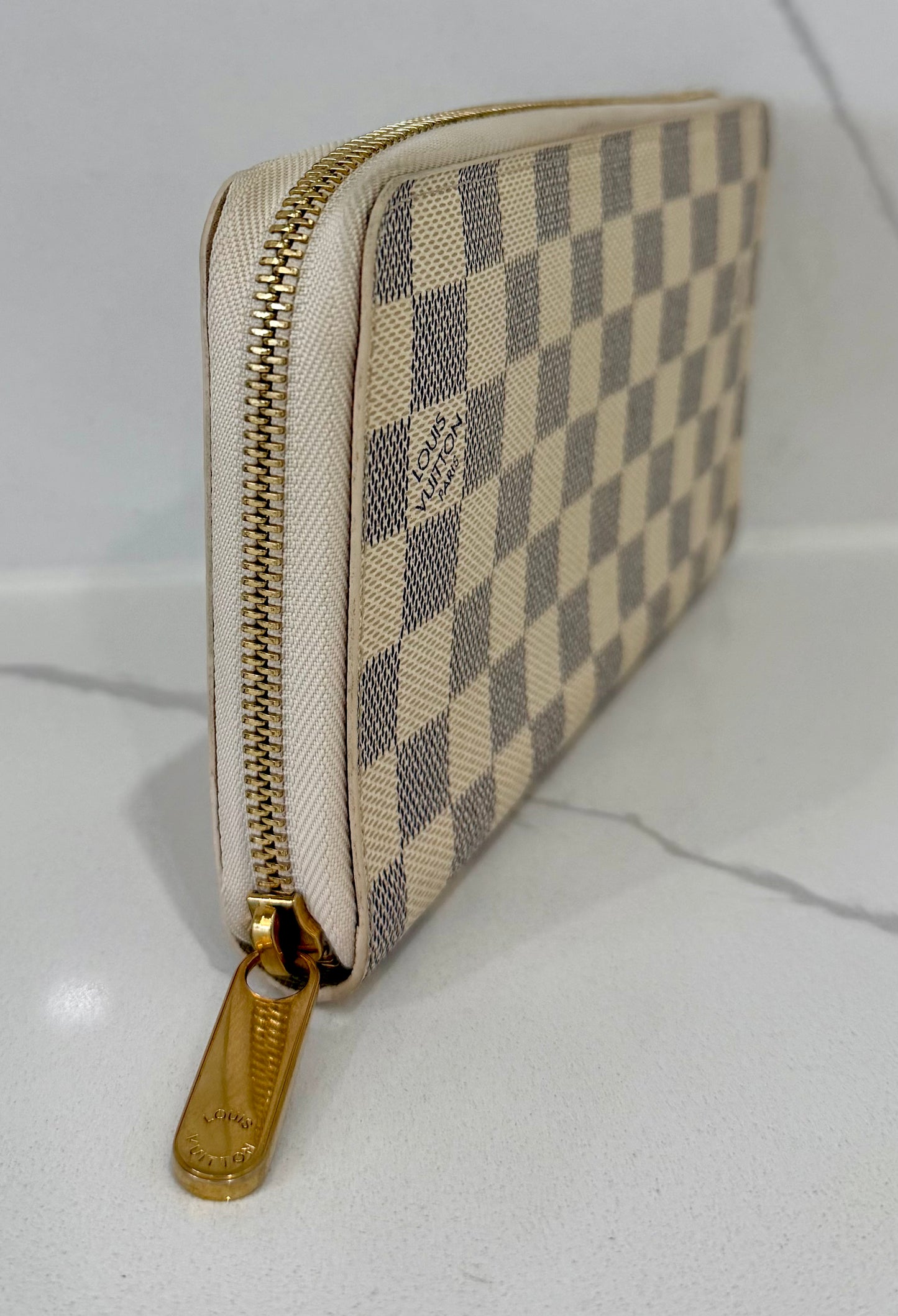 Zippy Organizer Wallet Damier Azur