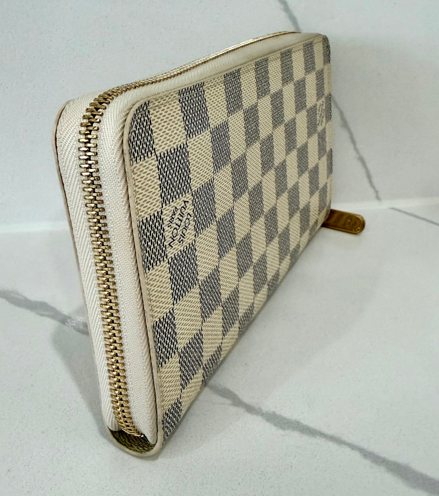 Zippy Organizer Wallet Damier Azur