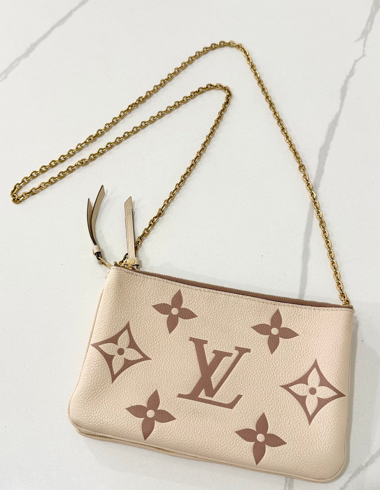 Double Zip Pochette Bicolor