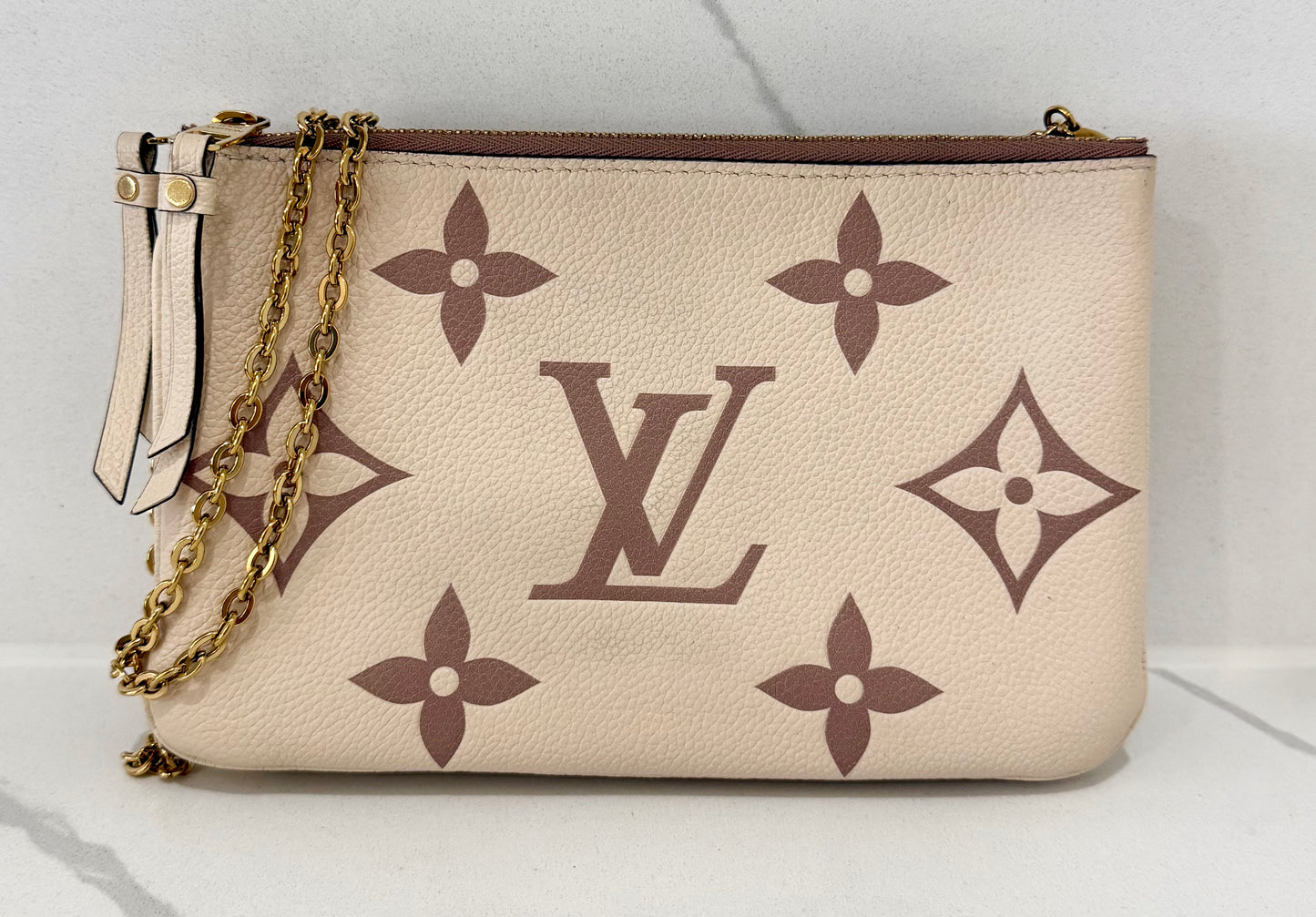 Double Zip Pochette Bicolor