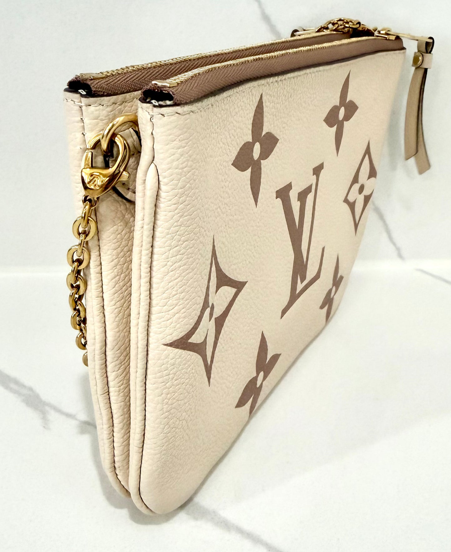 Double Zip Pochette Bicolor