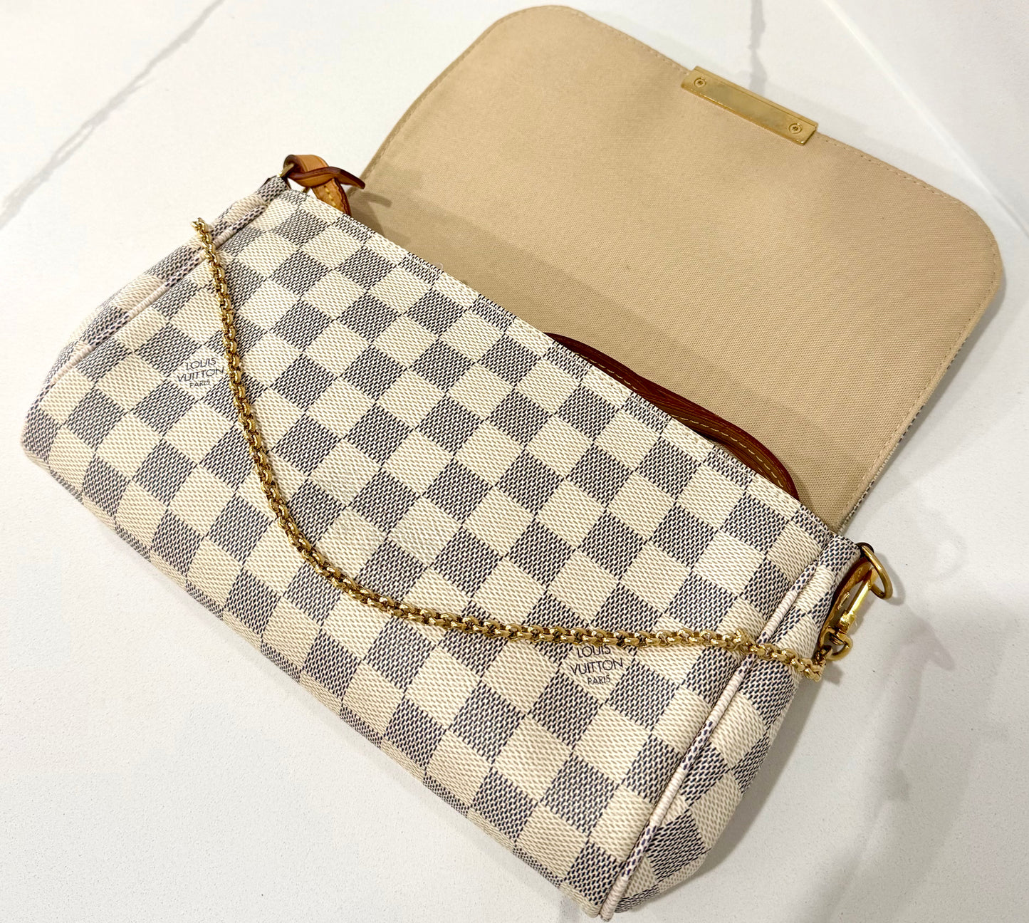 Favorite MM Damier Azur