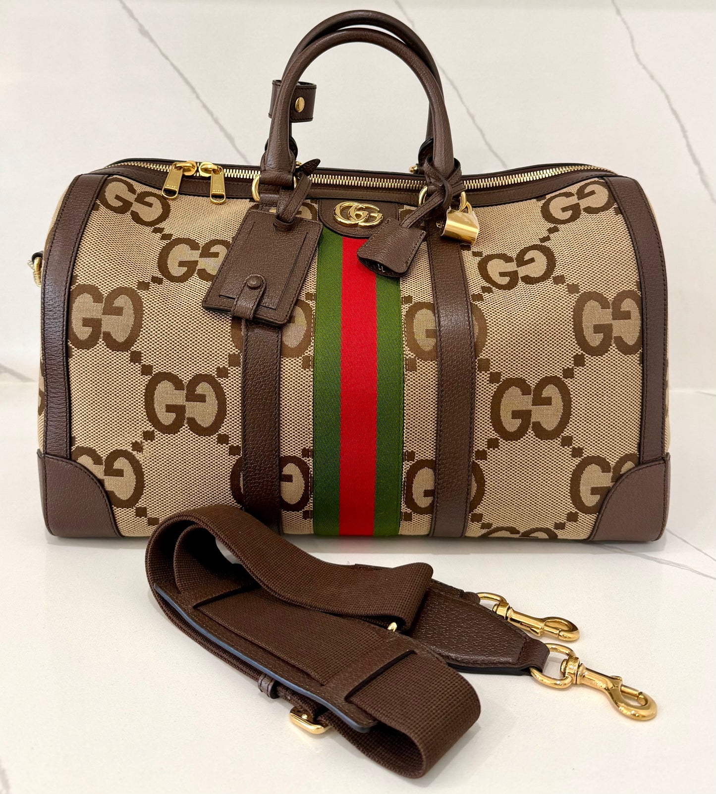 Gucci Jumbo GG Duffle Bag