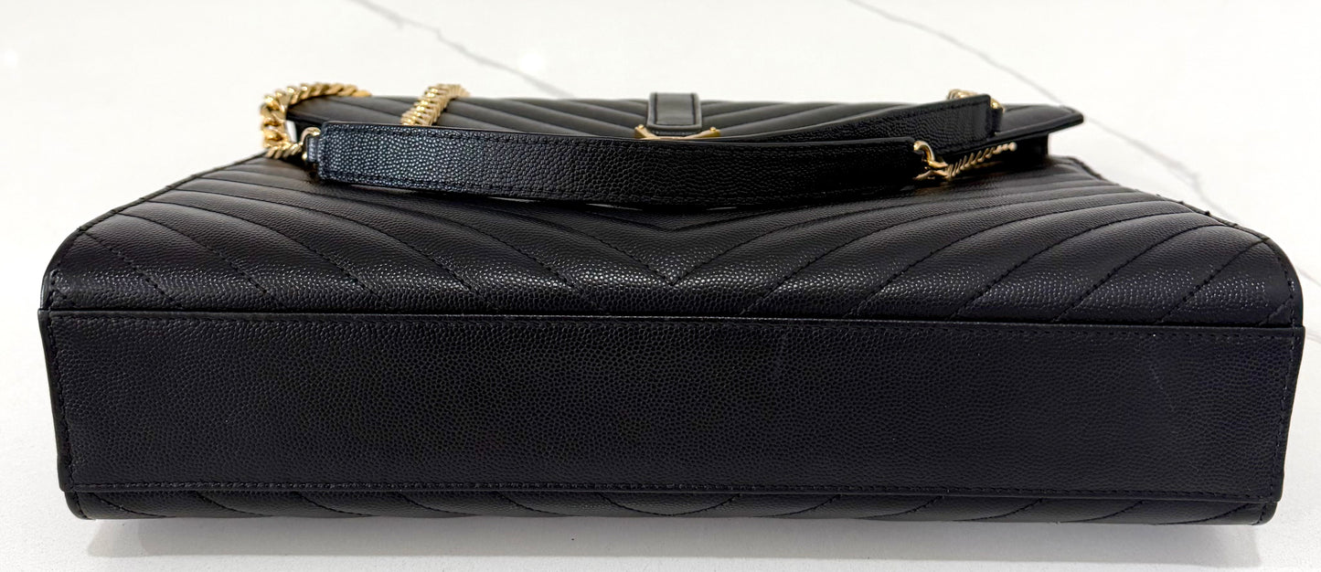 YSL Cassandra Black Large