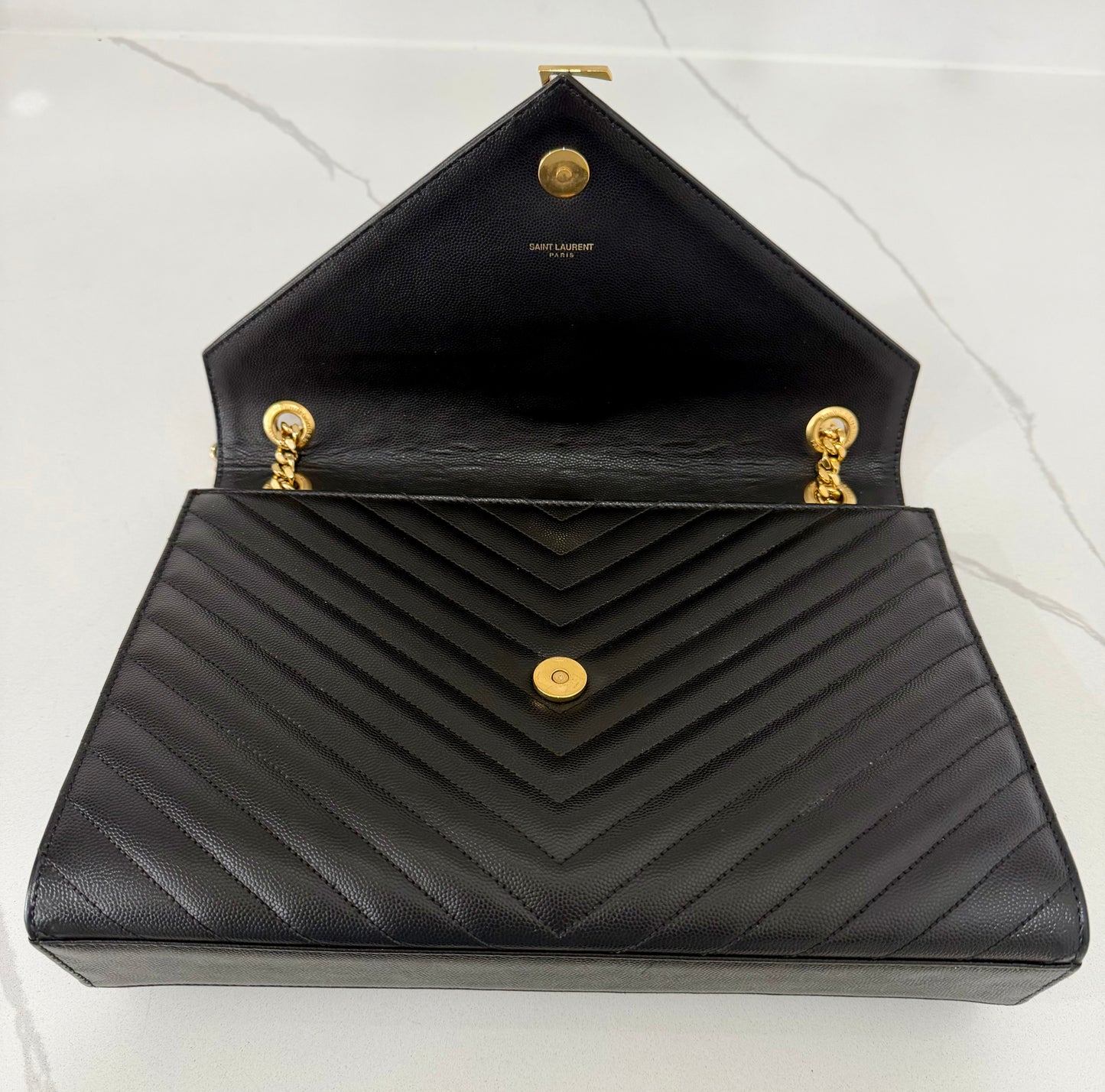 YSL Cassandra Black Large
