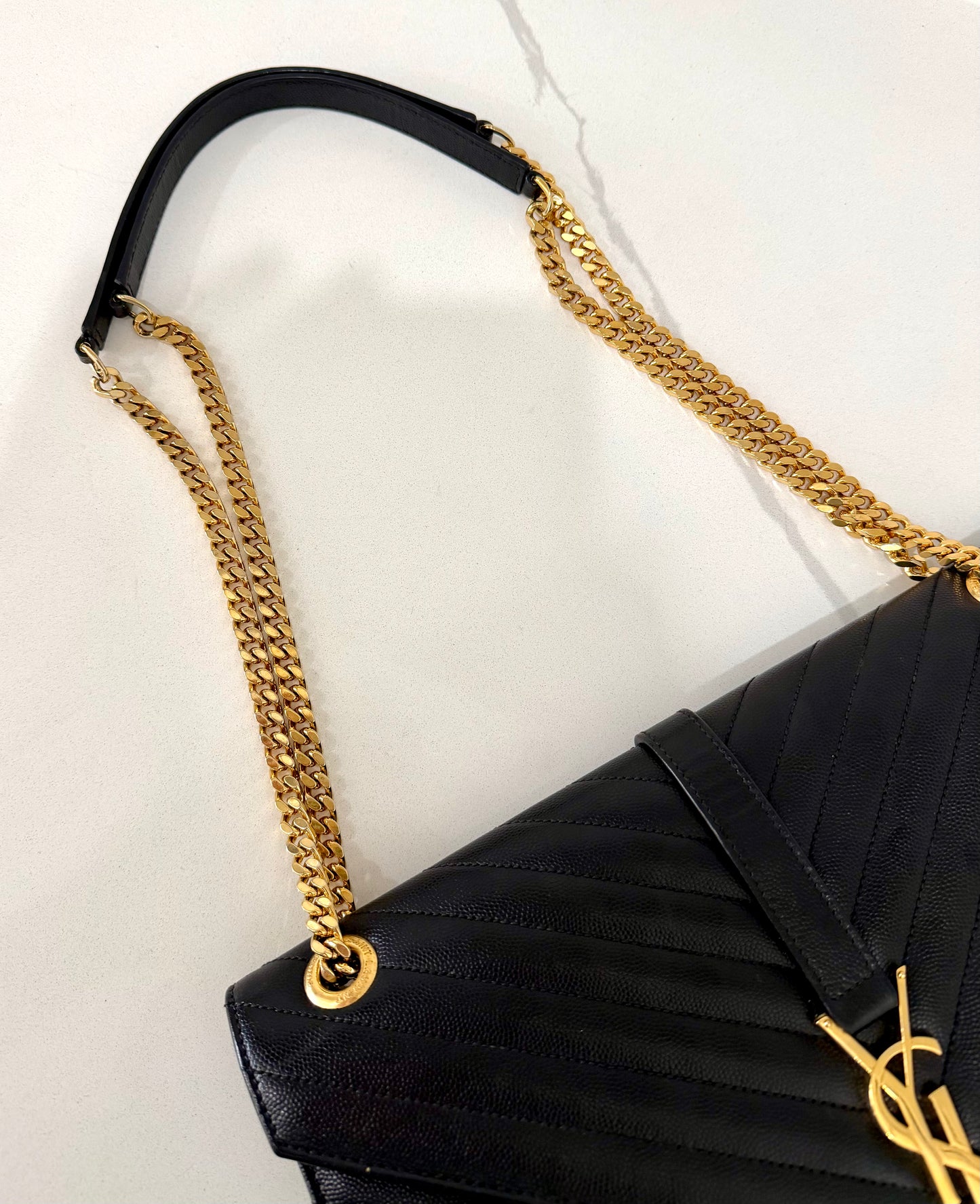 YSL Cassandra Black Large